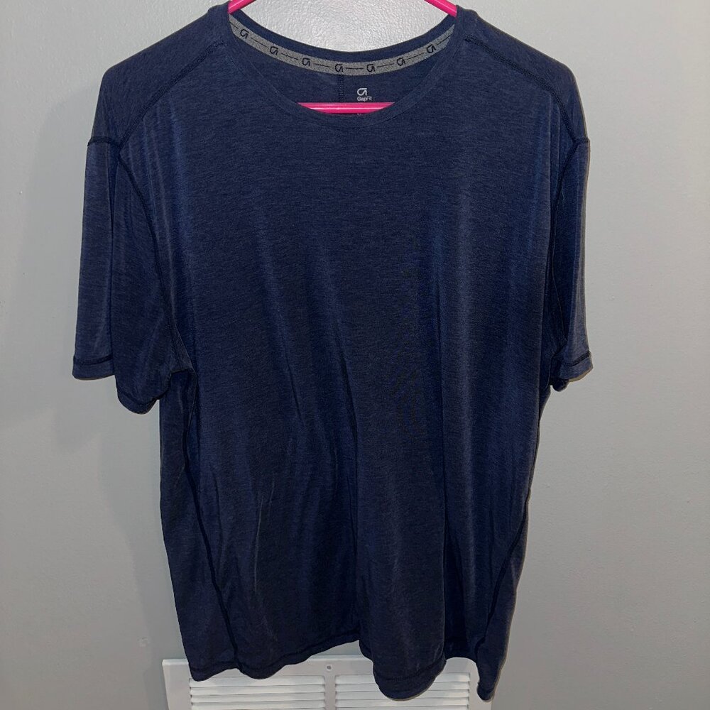 GAP Fit Blue / Navy Mens Active T Shirt - Size Medium